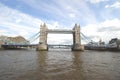 Tower Bridge London, on the river thames Royalty Free Stock Photo